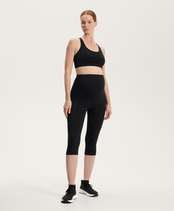 OYSHO Легинсы-капри для беременных Comfortlux 40 см, черный