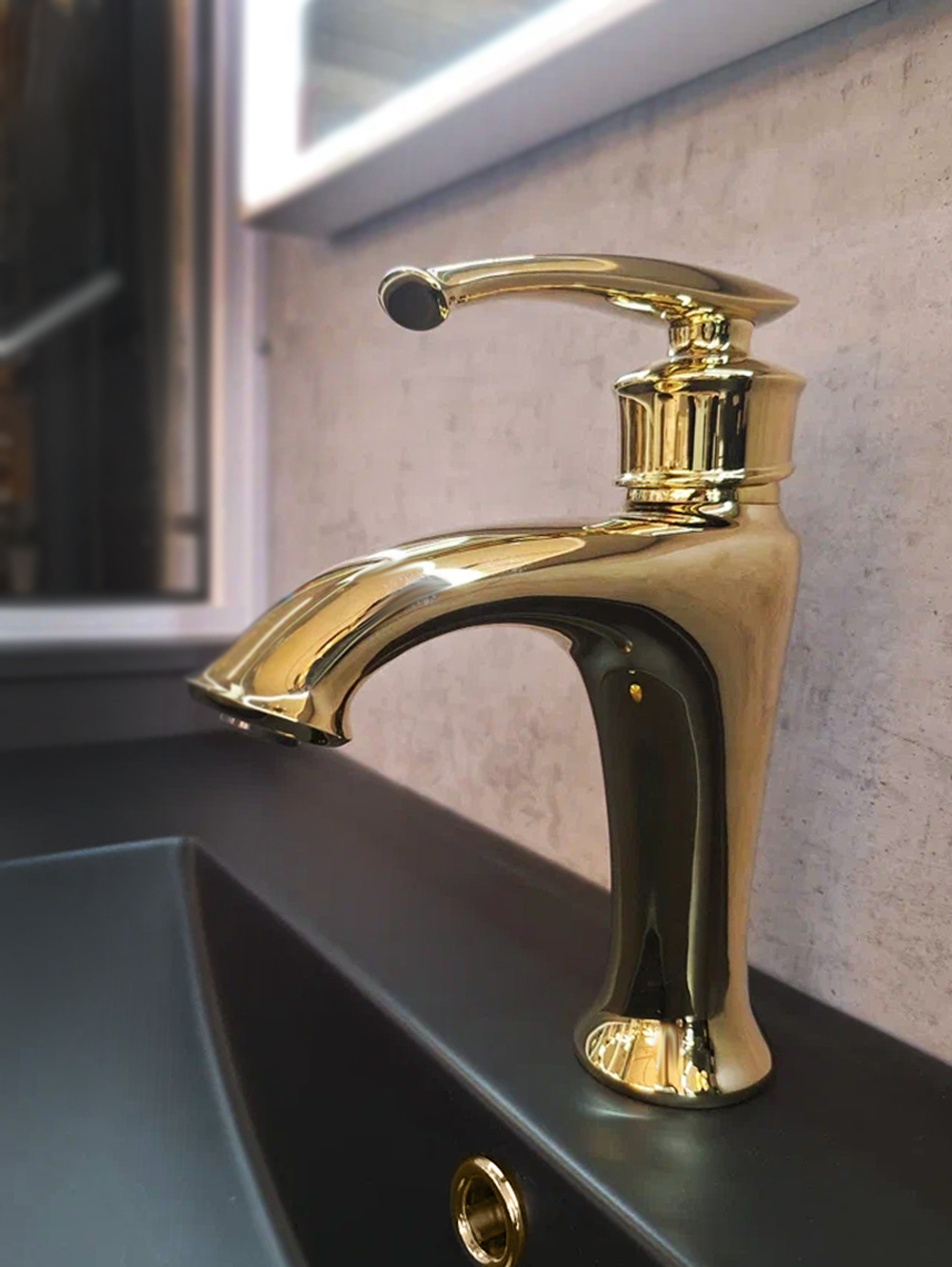 Смеситель для раковины AltroBagno Beatrice 0114 Or