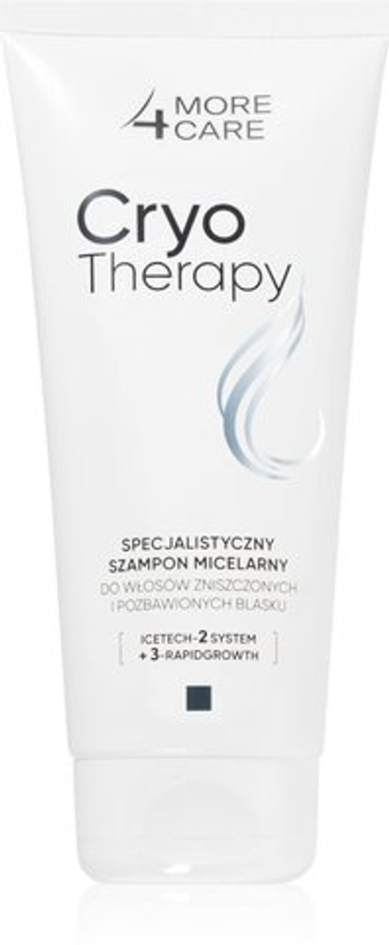 Long 4 Lashes More 4 Care Cryotherapy Specialist - мицеллярный шампунь для поврежденных волос /   200  ml  / GTIN 5900116088730