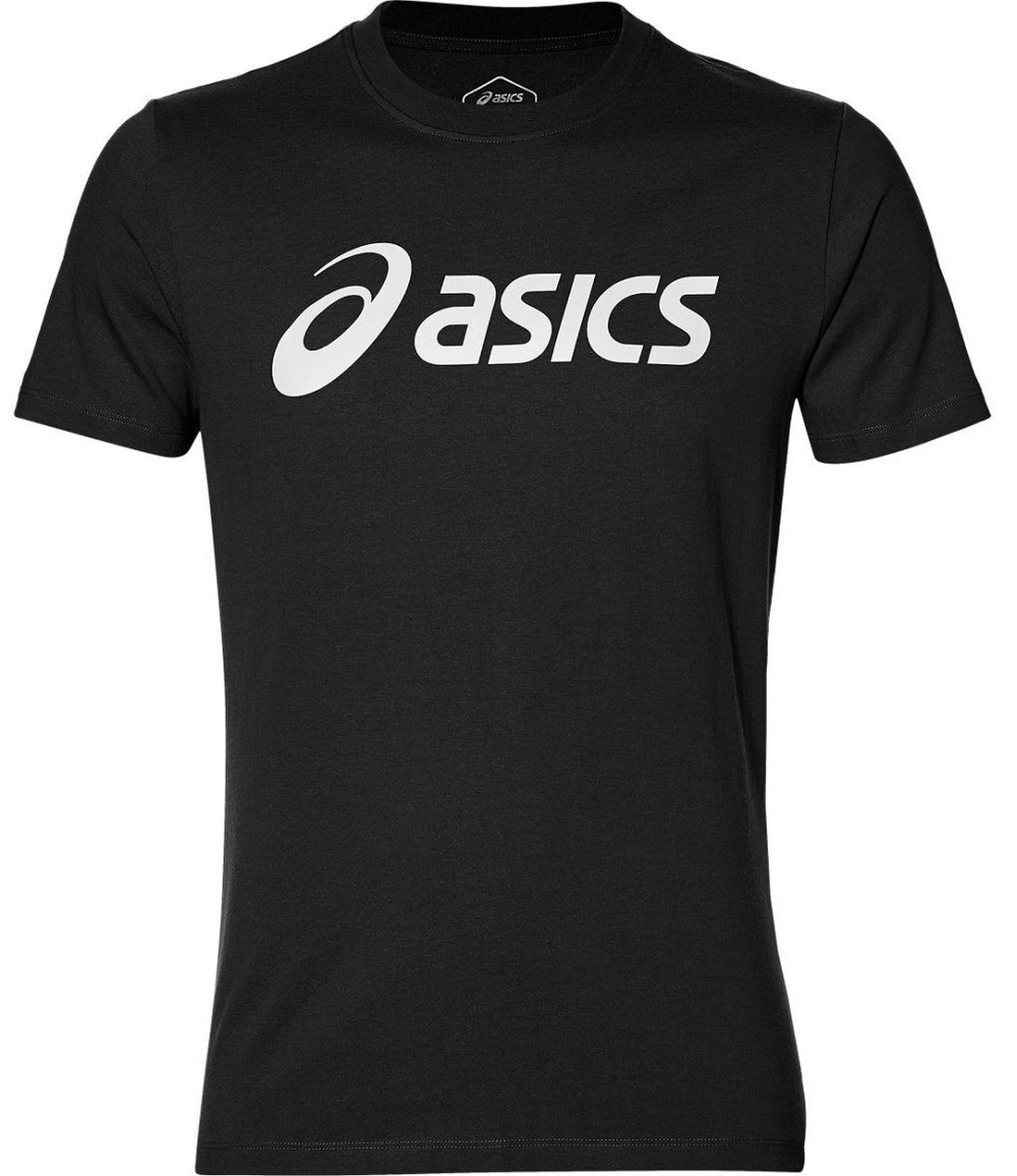 Мужская теннисная футболка Asics Big Logo Tee - performance black/brilliant white