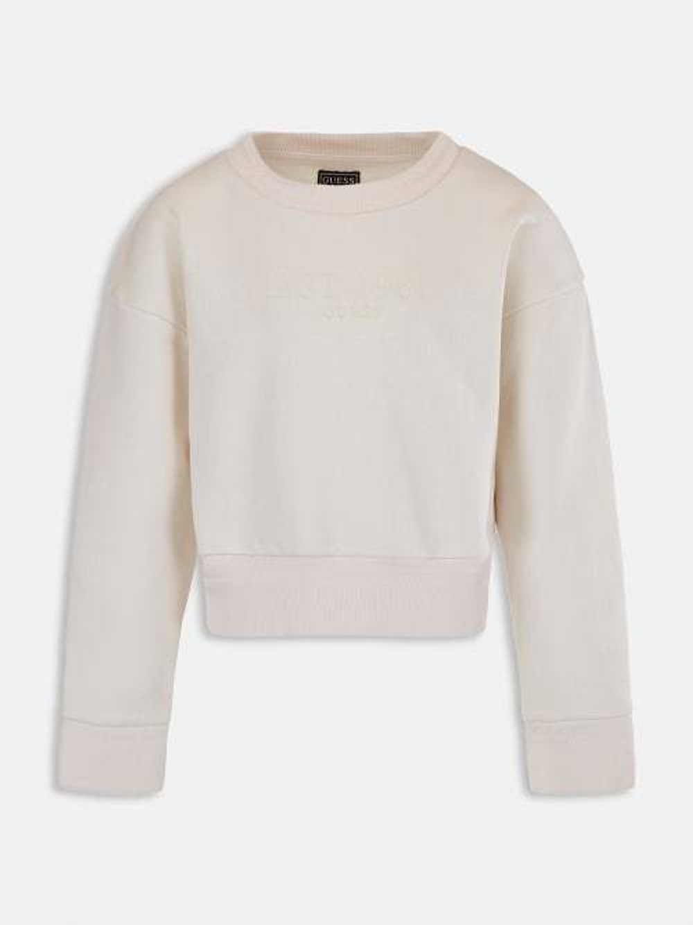 Свитшот GUESS Экрю/Вышивка: логотип Девочка