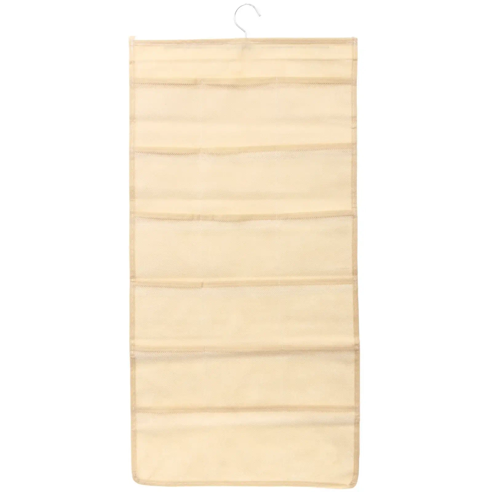 Органайзер двухсторонний подвесной для хранения вещей с крючком «ИДЕЯДОМА», цвет бежевый, 30 карманов, 75*39см