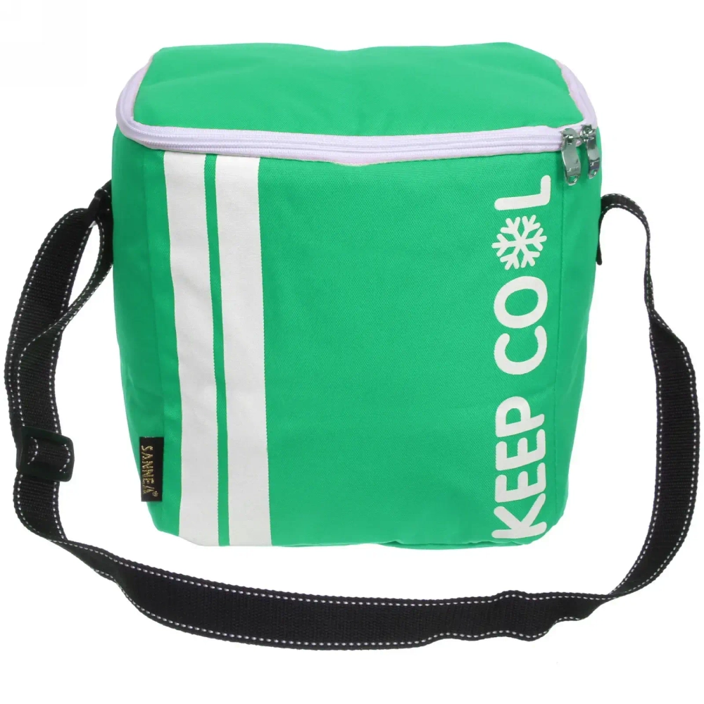 Термосумка 10 л, 24*17.5*24 см, Sanne зелёная