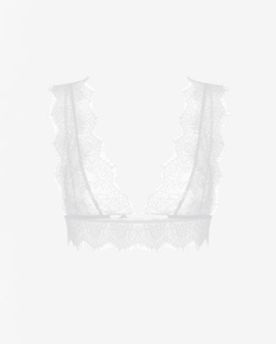 Топ-бюстье из кружева с фестонами