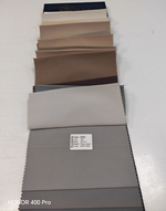 Римская штора Ecobella арт. Efes col. 117 с декоративным бордюром Te-Xo и карнизом