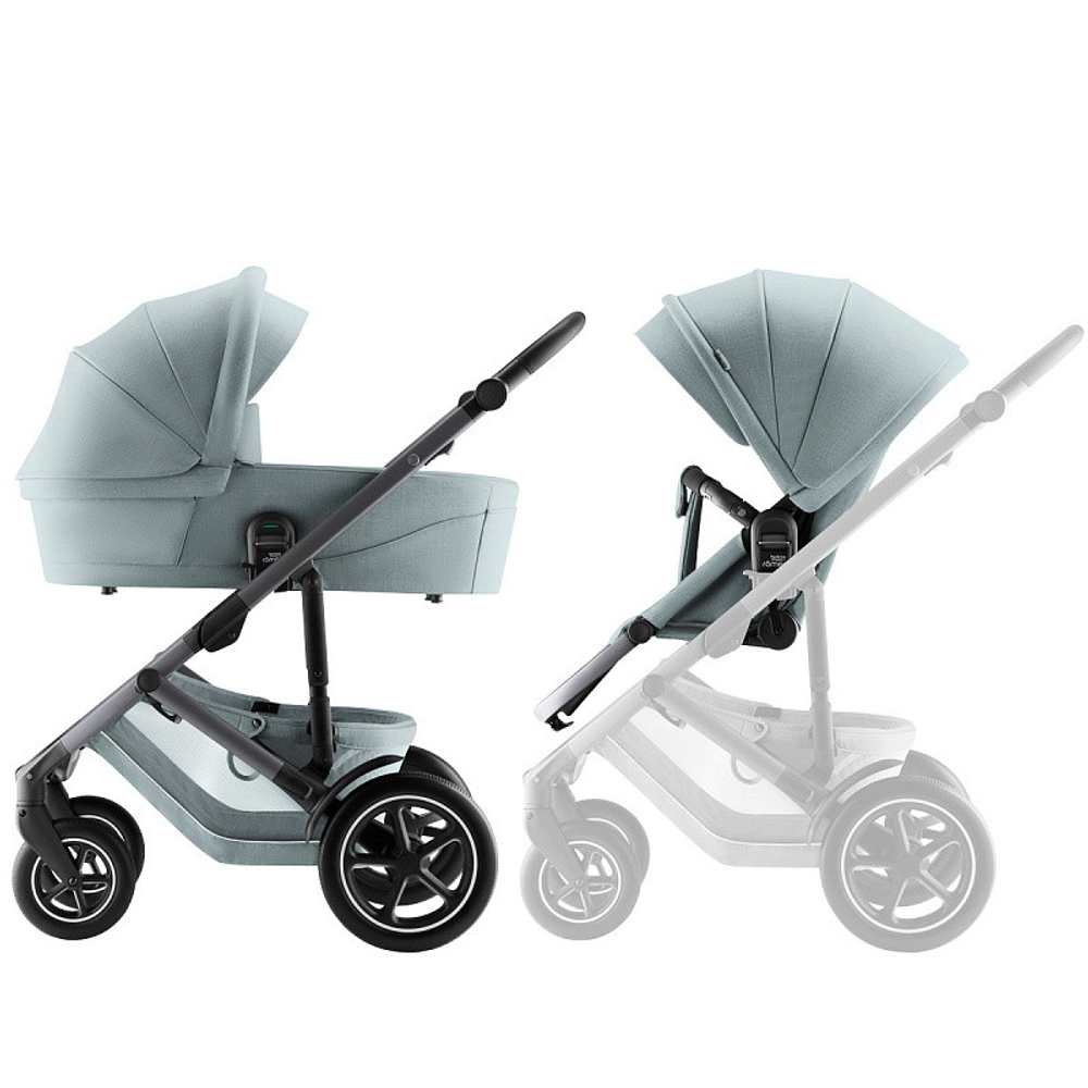 Коляска 3 в 1 Britax Roemer Smile 5Z Style и автокресло Baby-Safe Pro Jade Green Harbor Blue
