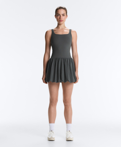 OYSHO Короткое платье Comfortlux с эффектом баллон, серый