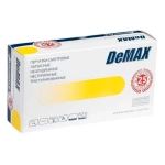 Перчатки латексные смотровые нестерильные неопудренные текстурированные DeMAX размер XS 50 пар