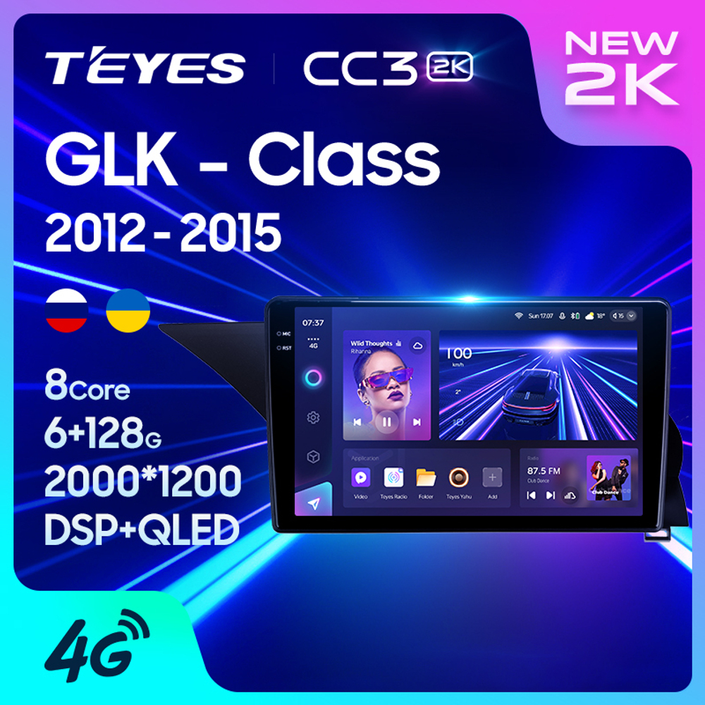 Teyes CC3 2K 9"для Mercedes Benz GLK-Class 2012-2015