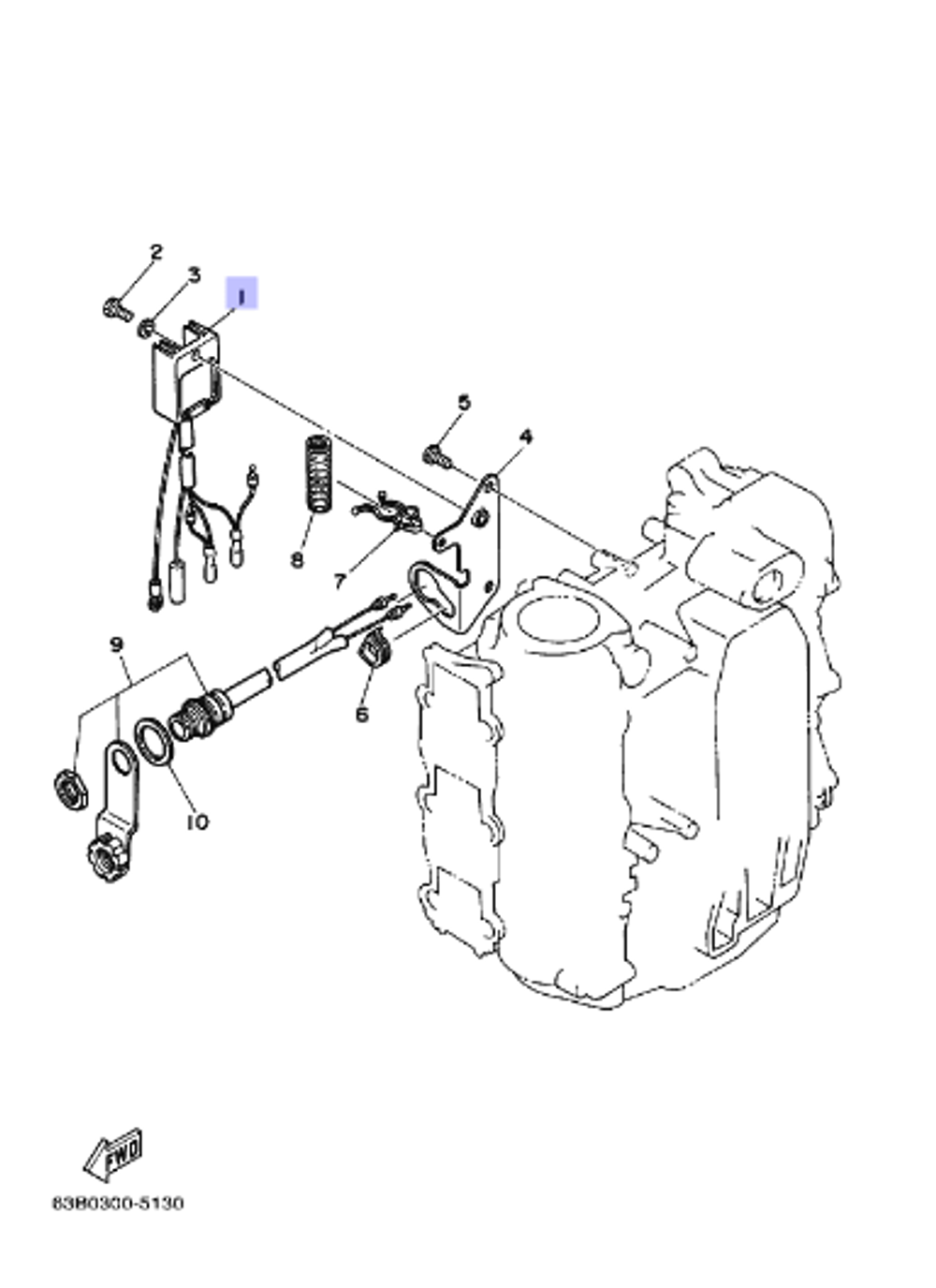 Реле регулятора Yamaha 6-50/F8-F15