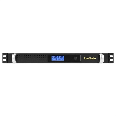 Источник бесперебойного питания Exegate EX297834RUS ИБП 1U ServerRM UNL-1000.LCD.AVR.6C13.RJ.USB.1U &lt;1000VA/600W, LCD, AVR, 6*C13, RJ, USB, 1U, установка в стойку, Black&gt;