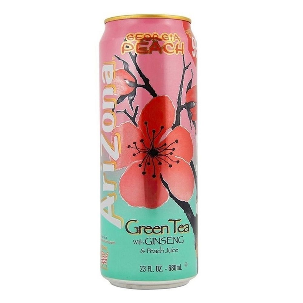 Напиток Arizona зеленый чай со вкусом женьшеня и персика 680мл