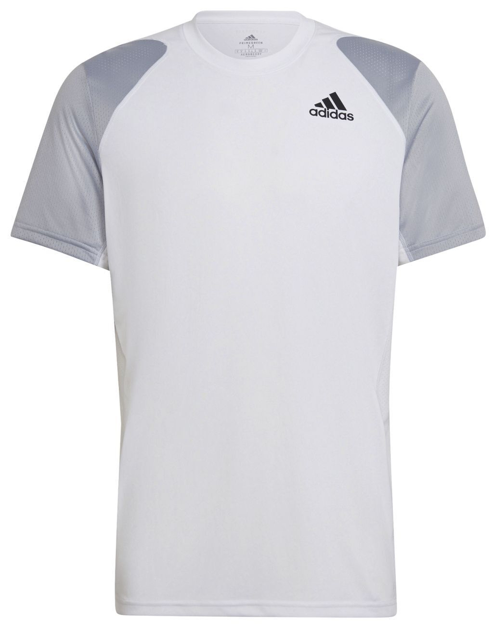 Футболка мужская теннисная Adidas Club Tee M - white/halo silver/black