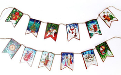 Набор "Новогодние флажки" ёлочные игрушки MAXI