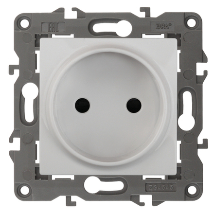 Розетка ЭРА Elegance 14-2105-01 2P 16A-250В IP20 белый