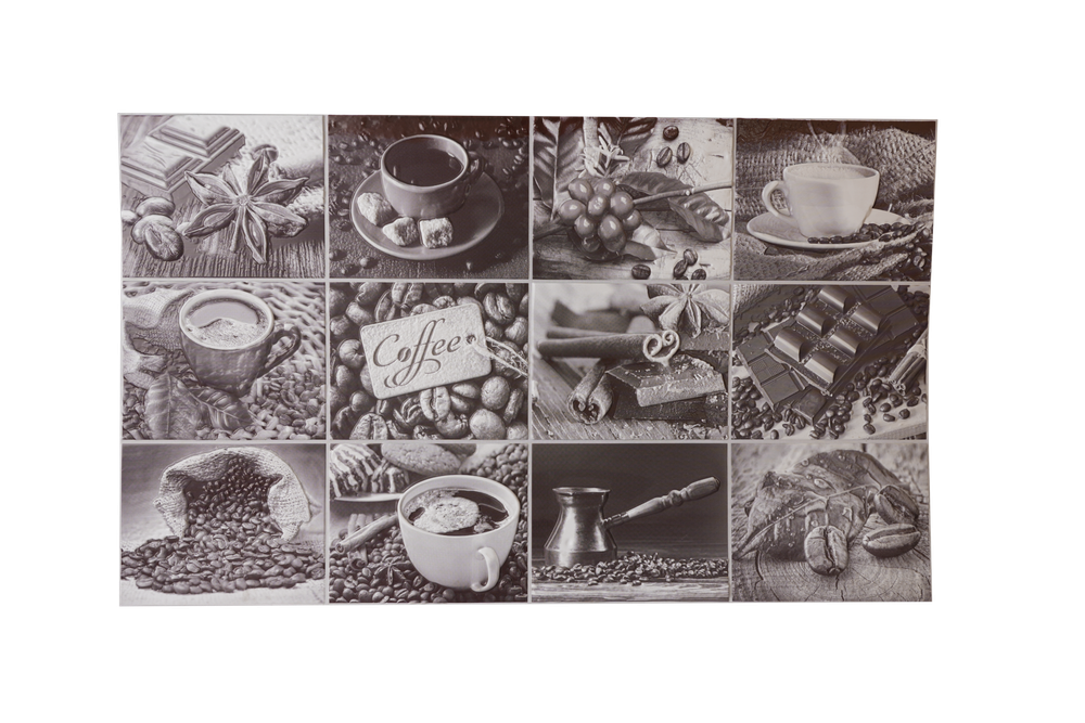 ФАРТУК-ПАННО ПВХ GRACE КОФЕЙНЫЙ НАБОР СЕПИЯ 100Х60СМ