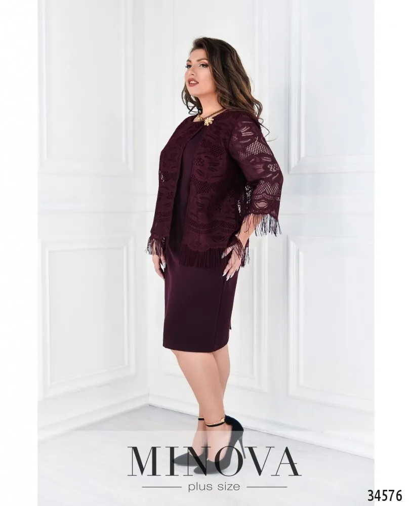 Платье 375-бордо Minova