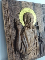 Освященная Икона святого Иоанна Крестителя (Предтечи), дуб