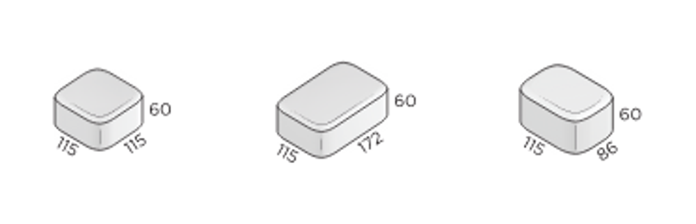 Тротуарная плитка Steingot Классика, цвет  Fumo Bello, Premium, мультиформат, толщина 60 мм