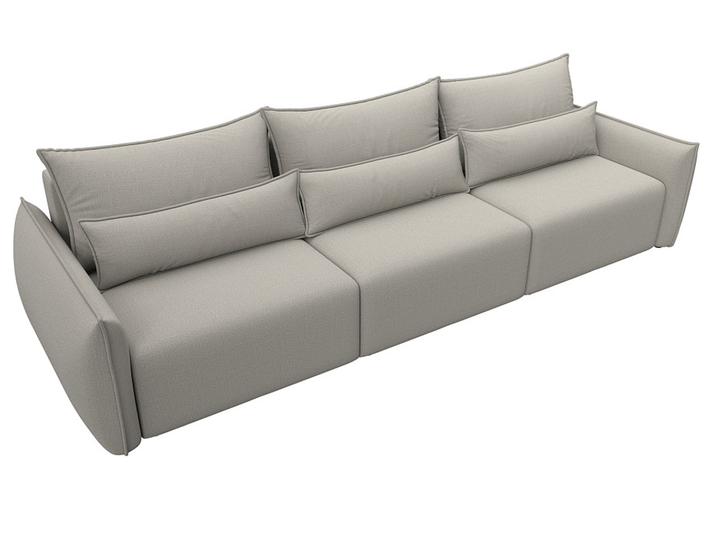 Диван прямой Лига-051 НПБ Лонг РОГОЖКА Амур 02 бежевый