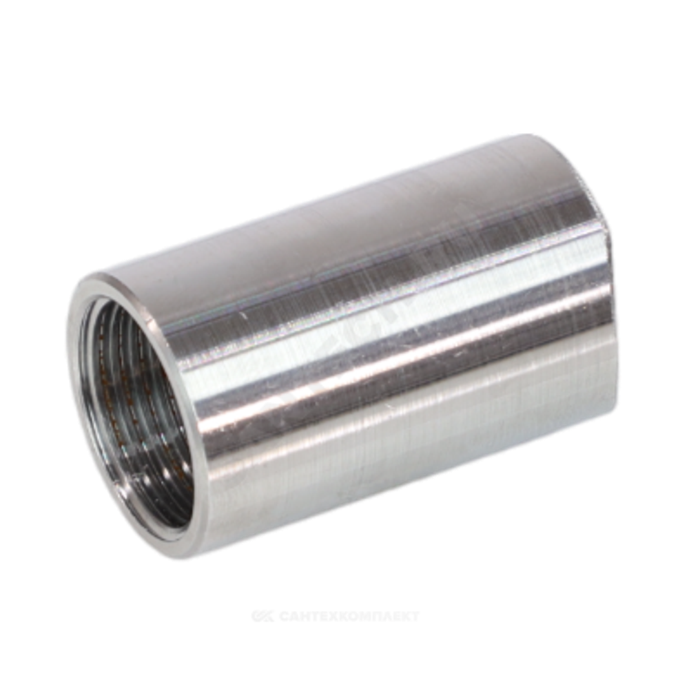 Муфта спринклерная приварная сталь Ду 15 1/2" L=40 мм с фрезеровкой ASTRA