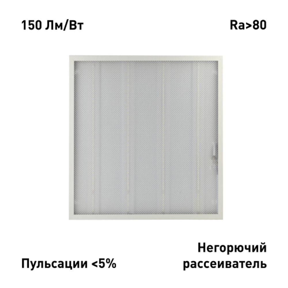 Светильник светодиодный ЭРА SPO-6-24-4K-P 24Вт 4000К 3600Лм 150Лм/Вт IP40 595x595 призма
