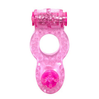 Розовое эрекционное кольцо 1,7см с вибрацией Lola Games Rings Ringer 0114-73Lola