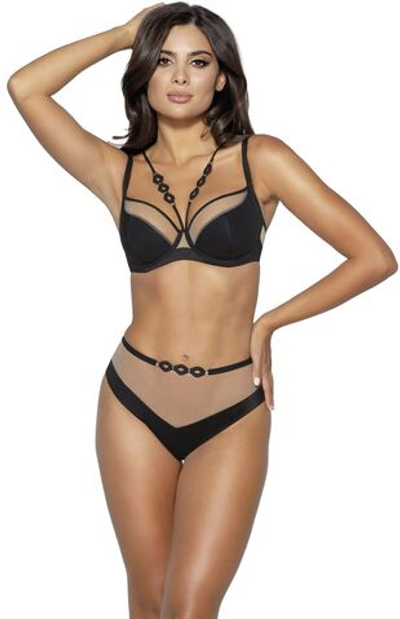 Бюстгальтер с чашкой на тонком поролоне Leah (Размер: 95D) (Цвет: черный)