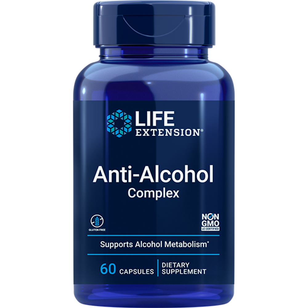 Anti-Alcohol w/Hepato Protection Complex 60 капсул Life Extension