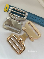 Застежка фастекс "Кобра" металлическая золотистая