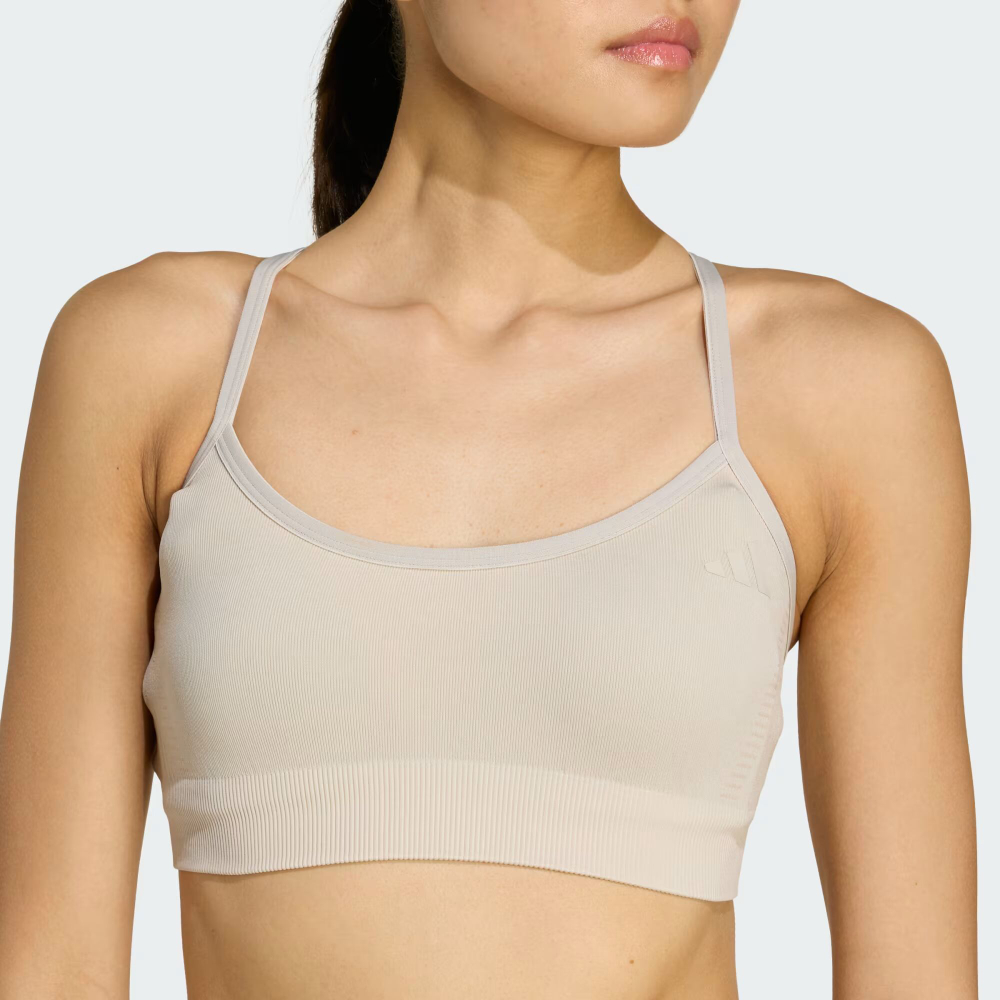 Workout Essentials — спортивный бюстгальтер из трикотажа с легкой поддержкой - ADIDAS