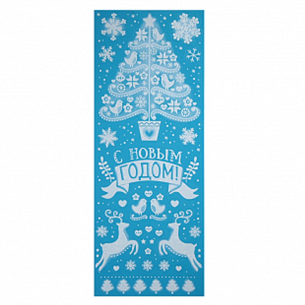 Новогоднее оконное украшение "Русская сказка"