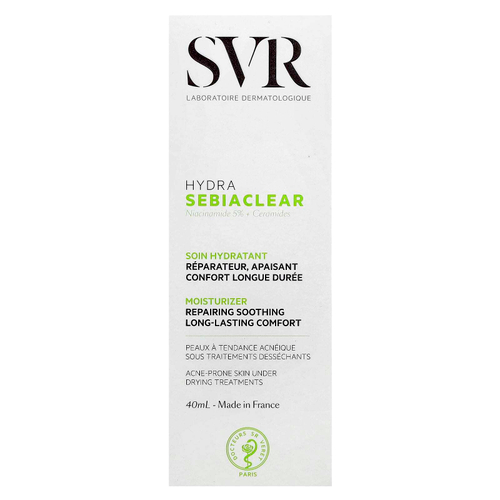 SVR, Hydra Sebiaclear, увлажняющее средство, для кожи, склонной к акне, 40 мл (1,3 жидк. Унции)