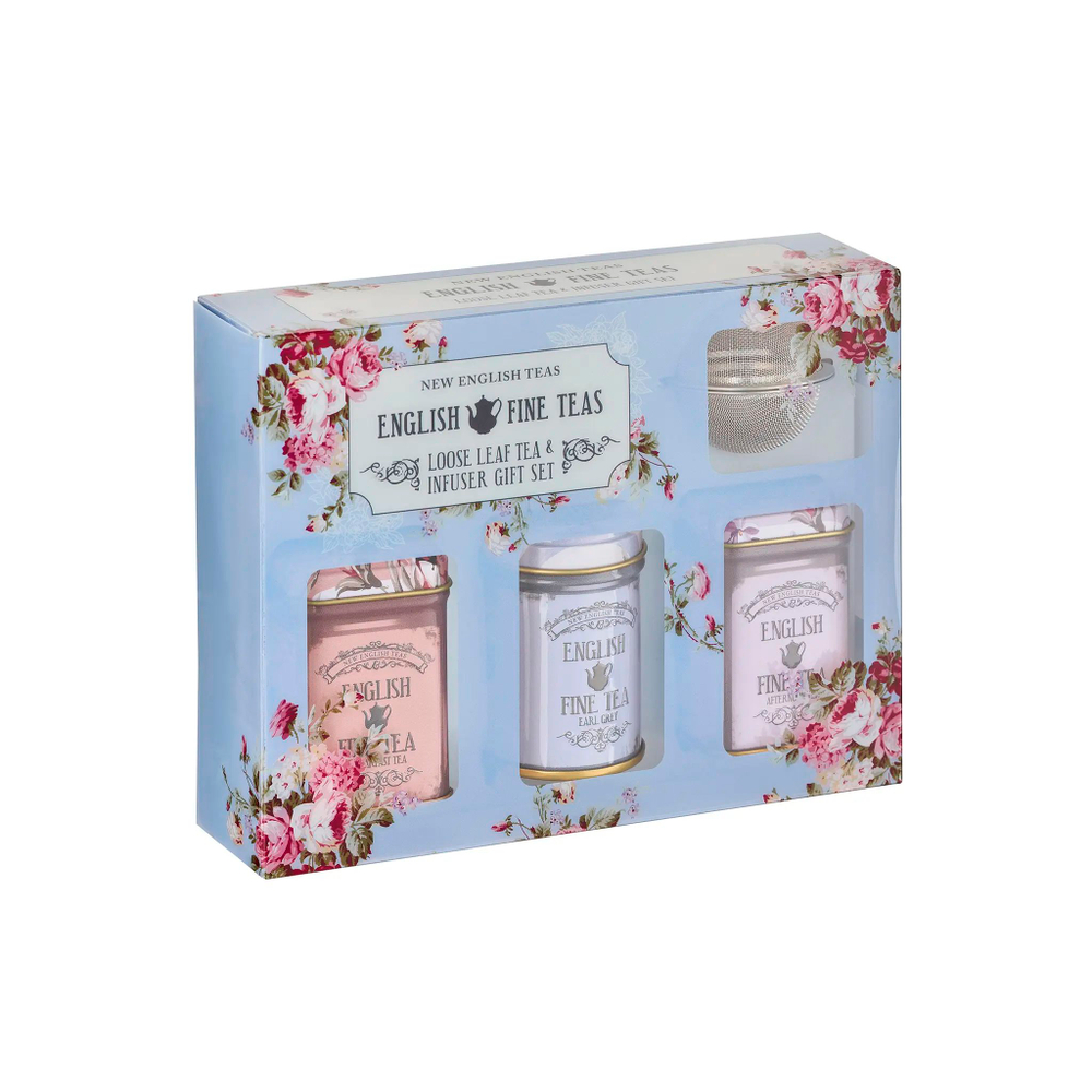 New English Teas Набор листового чая Vintage Floral, 3шт