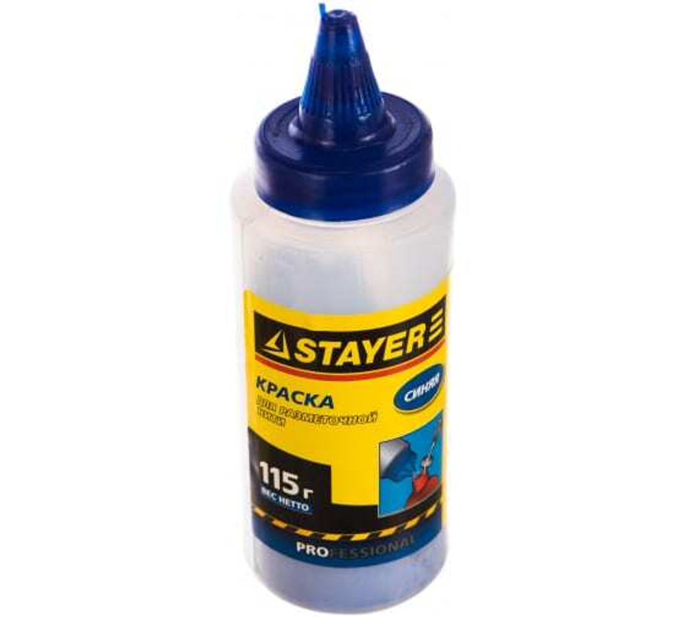 КРАСКА STAYER ДЛЯ РАЗМЕТОЧНОЙ НИТИ СИНЯЯ 115Г 2-06401-1_Z01