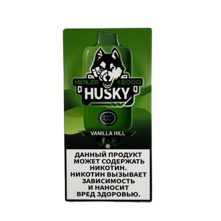Husky Healer Vanilla hill - ванильное мороженое 12000 затяжек 20мг Hard (2% Hard)
