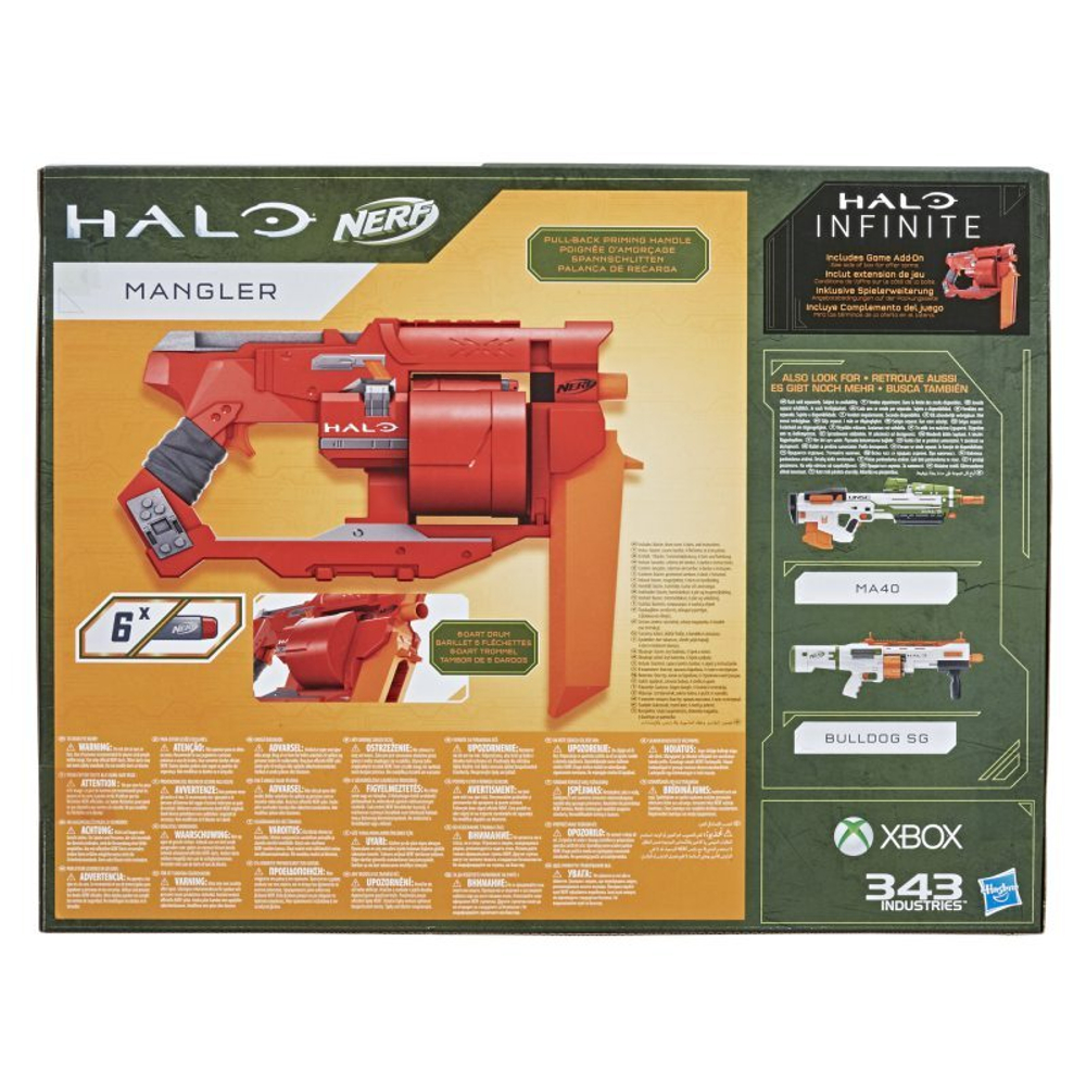 Hasbro Nerf - Пусковая установка Halo Mangler + 6 дротиков E9273