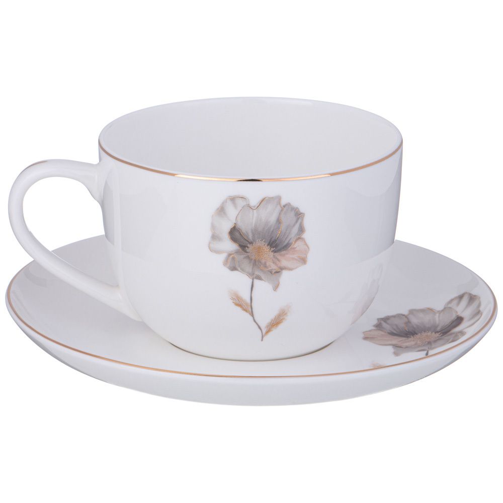 ЧАЙНАЯ ПАРА LEFARD "INSPIRATION" ЗОЛОТОЙ ЦВЕТОК 380 МЛ (КОР=24НАБ.)