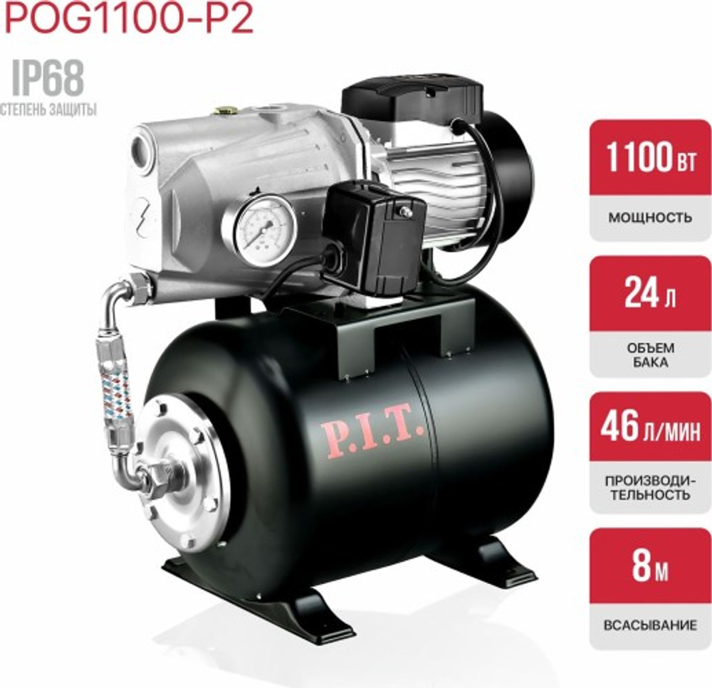 Установка для водоснабжения P.I.T. POG1100-P2