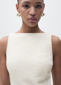 Короткое платье из твида