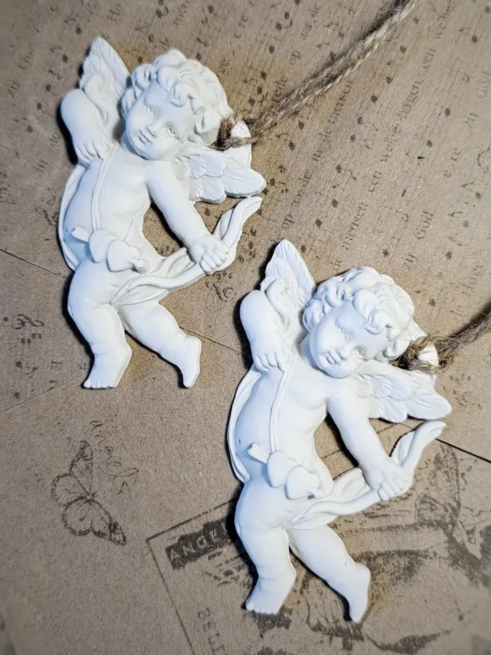 Новогодний декор ангелы 2 шт