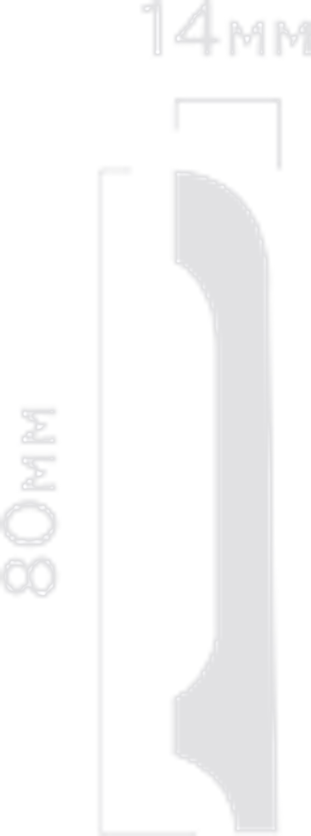 Плинтус HiWood, 80x14 мм