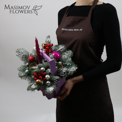 Композиция "Лиловая снежность"