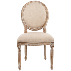 Стул Луи - Крем-брюле лен лесной орех Объект мечты