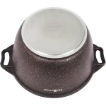 Кастрюля 3л «Granit Ultra Induction» (red) со стеклянной крышкой кгаи32а