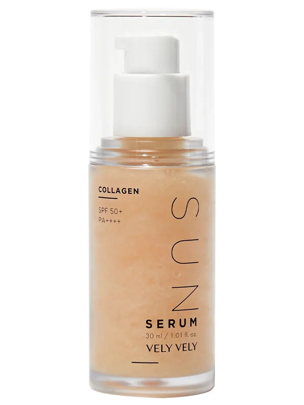 Vely Vely Солнцезащитная сыворотка с инкапсулированным коллагеном SPF50++++ Collagen Sun Serum 30 мл