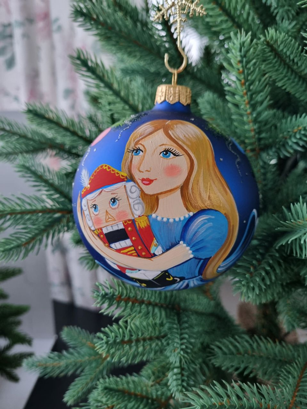 Шар стеклянный "Щелкунчик"