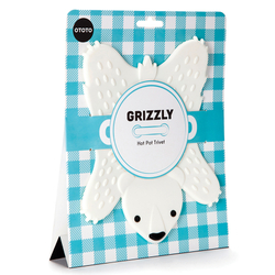 Подставка под горячее grizzly белая