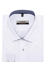 Сорочка GREG Regular fit 100/237/HN/Z/1p STRETCH "Однотон с отделкой"