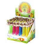 Ручка шариковая Alingar "Обезьянка", 0,7 мм, синяя, цветной пластиковый корпус, карт. уп.